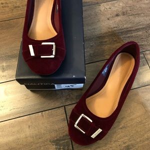 Nautica women’s flats - Giande buckle/dark claret